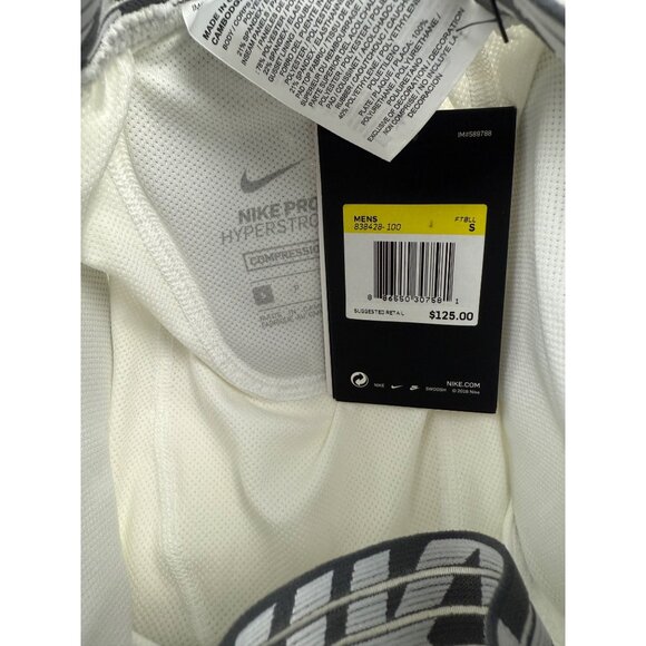 Size Small - $125 Nike Pro HyperStrong Full Length Padded Football Pants White - Picture 3 of 3